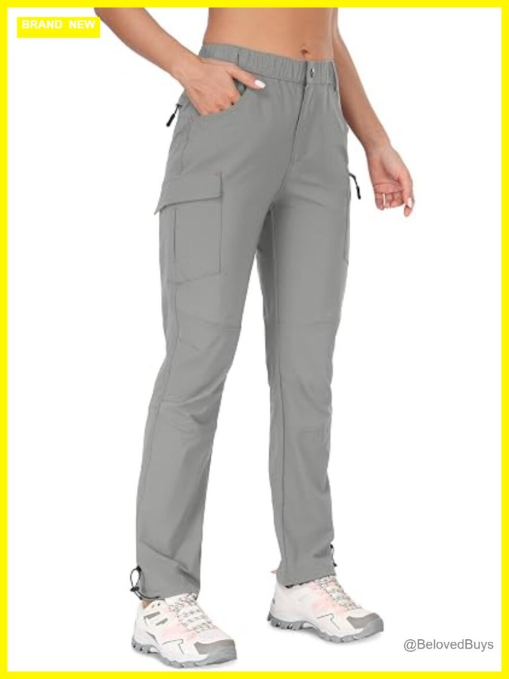 Women's Hiking Cargo Pants Quick Dry UPF 50 with Zipper Pockets